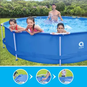 Avenli 10ft Round Steel Family Pool