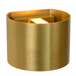 Lucide Xio Modern Up Down Wall Light - LED Dim. - G9 - 1x3,5W 2700K - Matt Gold, Brass