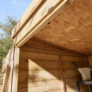 Cheshire 8 x 6 Shiplap Apex Shed Double Door with One Window