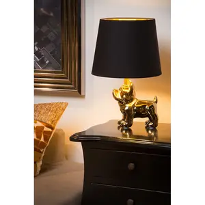 Lucide Extravaganza Sir Winston Retro Table Lamp - 1xE14 - Gold