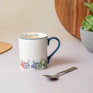 Mikasa Bike 280ml Straight-Sided Mug