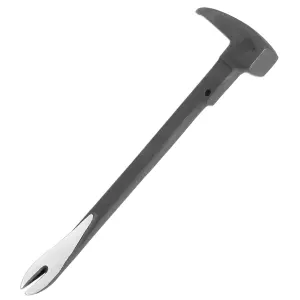 SPARES2GO Nail Puller Hammer Crowbar Double Ended 3-in-1 Prying Lifting Crow Bar Tool (10" / 250mm)