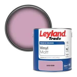 Leyland Trade Vinyl Matt Walls & Ceilings Emulsion Paint (2030-R30B) 2.5L