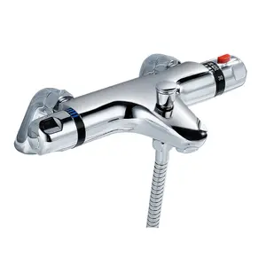 Nes Home Winstead Deck Mounted Thermostatic Bath Shower Mixer Tap (Shower hose is not included)