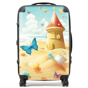 Butterflies On A Beach Holiday Suitcase - Medium