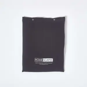 Homescapes Black Egyptian Cotton Flat Sheet 200 TC, Super King