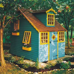 Shire 8x6 ft Cottage Whitewood pine Playhouse - Assembly service included