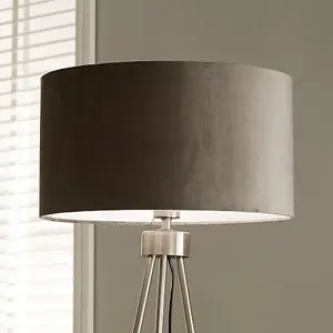 Silver Metal Tripod Floor Lamp For Living Room