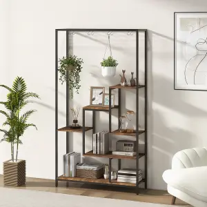 Costway 6-tier Tall Plant Stand 180cm Metal Indoor Corner Plant Shelf Display Rack