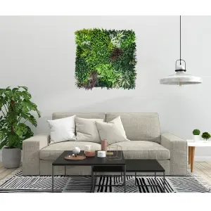 Artificial Plant Flower Living Wall Panels Realistic - Wordsworth - Indoor / Outdoor - 1m x 1m - Home, Garden, Office