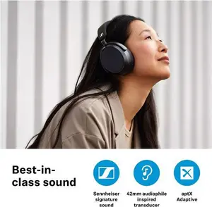 Sennheiser Momentum 4 Wireless Noise Cancelling Bluetooth Over-Ear Headphones With Mic/Remote