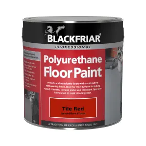 Blackfriar Professional Polyurethane Floor Paint - Tile Red 2.5 Litre