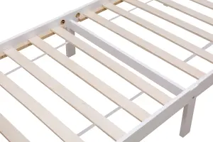 Starlight Beds Somnium White Shaker Wooden Bed Frame Super King