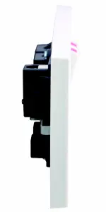 BG Double 13A Gloss White Socket 2 poles