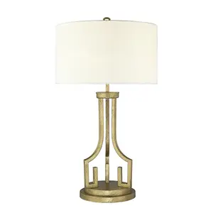 Elstead Lemuria 1 Light Table Lamp Gold, E27