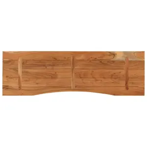 Berkfield Desk Top 160x50x2.5 cm Rectangular Solid Wood Acacia