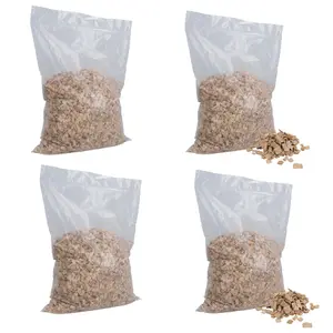 4pk OF 6 Litre Natural Coarse Beech Chips Bird Parrot Cage Bedding Covering