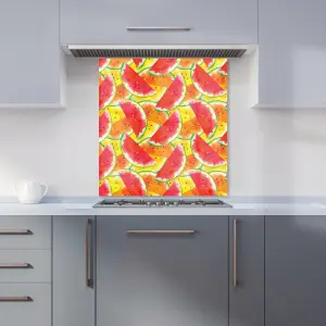 Melon Print Premium Glass Kitchen Splashback W600mm x H600mm