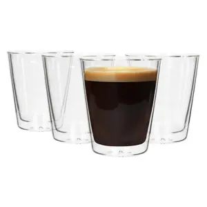 200ml Double Wall Glass Set (Set of 4)