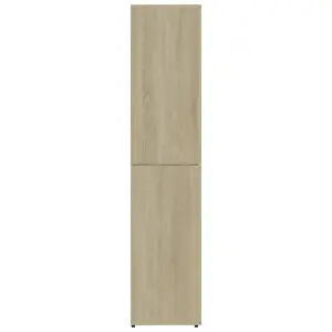 Shoe Cabinet Sonoma Oak 80x39x178 cm Engineered Wood