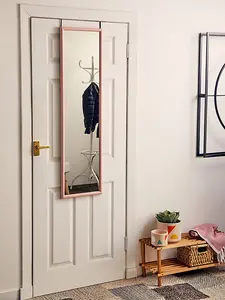 Maison by Premier Hot Pink Plastic Frame Over Door Mirror