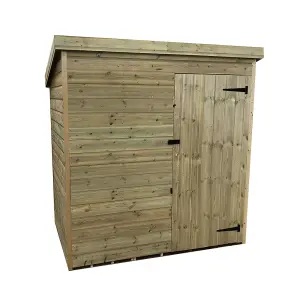 6 x 5 WINDOWLESS Garden Shed Pressure Treated T&G PENT Wooden Garden Shed + Single Door (6' x 5' / 6ft x 5ft) (6x5)