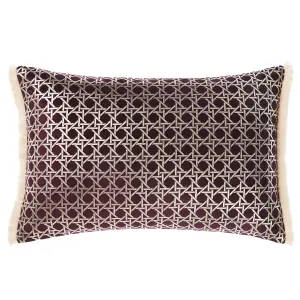 Linen House Taira Fringed 100% Cotton Cushion Cover