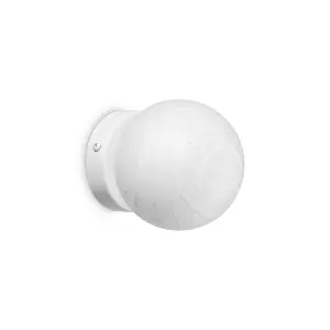 Ideal Lux Carta Wall Lamp White 10cm