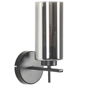 Beliani Modern Metal Wall Lamp Grey PURIRI