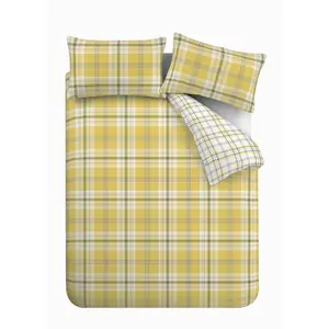 Kelso Reversible Duvet Cover Set with Pillowcases Charcoal / Double - 2 Standard Pillowcases