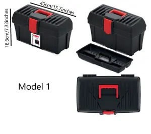 Kristenberg Craft Tool Storage Box - Lockable DIY Toolbox - Tote Tray - Model 1