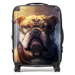 Bulldog Splashart Golden Suitcase - Large