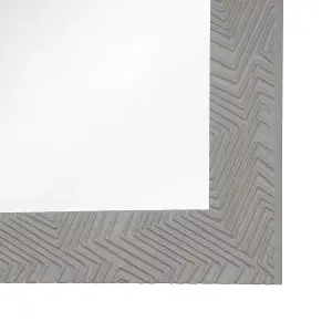 Beliani Retro Wall Mirror NEVEZ Grey