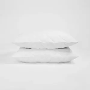 Pillow Protector Cases Soft Touch Cushion Cover 2 Pack Pinsonic Quilted Set Pair