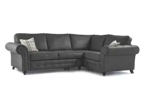 Oakland Faux Leather Corner Sofa