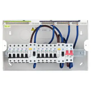 BG 10-way Dual RCD Consumer unit with 100A mains switch