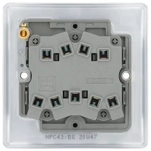 BG Chrome 20A 2 way 3 gang Light Switch