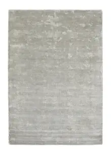 Grey Plain Handmade , Luxurious , Modern Rug For Living Room and Bedroom-200cm X 300cm