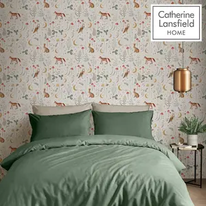 Catherine Lansfield Enchanted Twilight Wallpaper Natural Muriva 206531