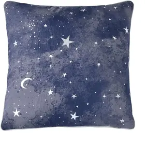 Smart Living Halloween Pumpkins & Celestial Stars Decorative 18 x 18 Filled Cushions- Celestial Stars