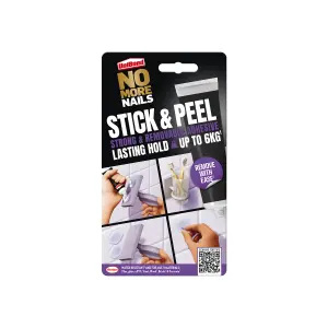 UniBond No More Nails Stick & Peel Clear Multi-material Fully removable Grab adhesive 44g