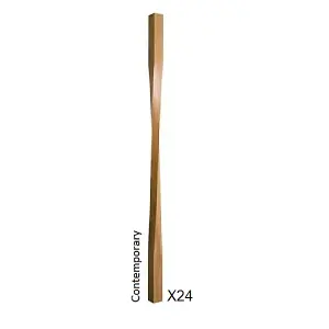 Oak Spindle Contemporary 32mm x 32mm x 900mm - 24 Pack UK Manufactured Traditional Products Ltd