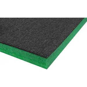 1200 x 550 x 30mm Green Easy Peel Foam for Tool Chest and Flight Case