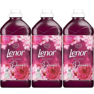 Lenor Fabric Conditioner Ruby Jasmine 50 Washes - 1.75l x 3