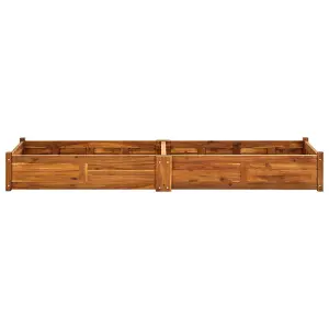 Berkfield Garden Raised Bed Acacia Wood 200x50x25 cm