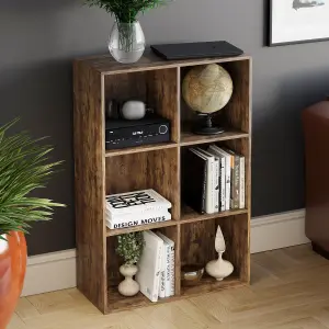 Vida Designs Durham 2x3 Cube Storage Unit, Dark Wood