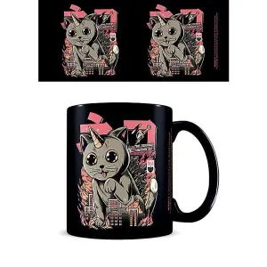 Ilustrata Catzilla Mug Black/Brown/Red (One Size)