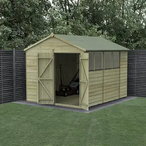 Beckwood 8x10 Apex Shed - 4 Windows - Double Door