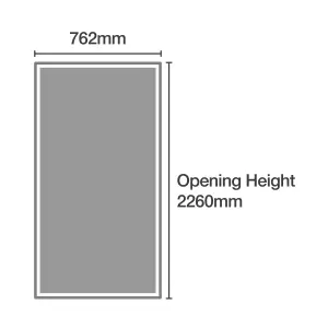 Spacepro Classic Shaker Natural Oak effect Oak effect frame Sliding wardrobe door, (H) 2220mm x (W) 762mm