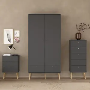 Cumbria Wardrobe with 2 Doors + 2 Drawers